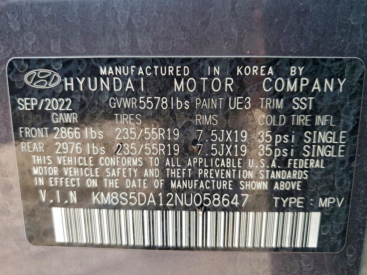 Hyundai SANTA FE Limited Image 9