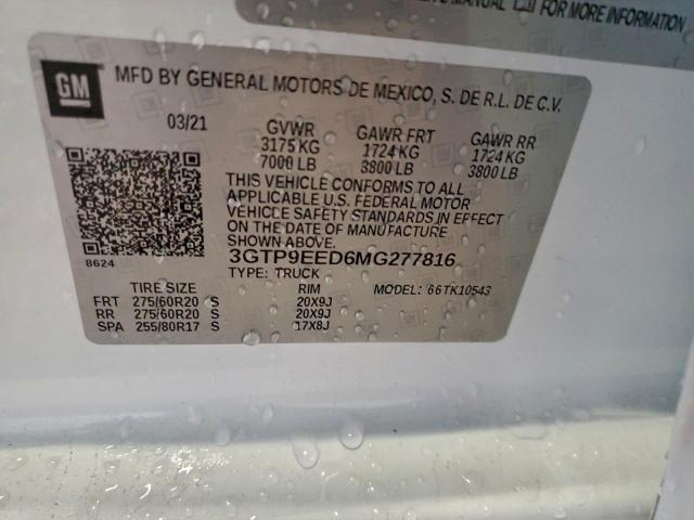 GMC Sierra K1500 At4 Image 11