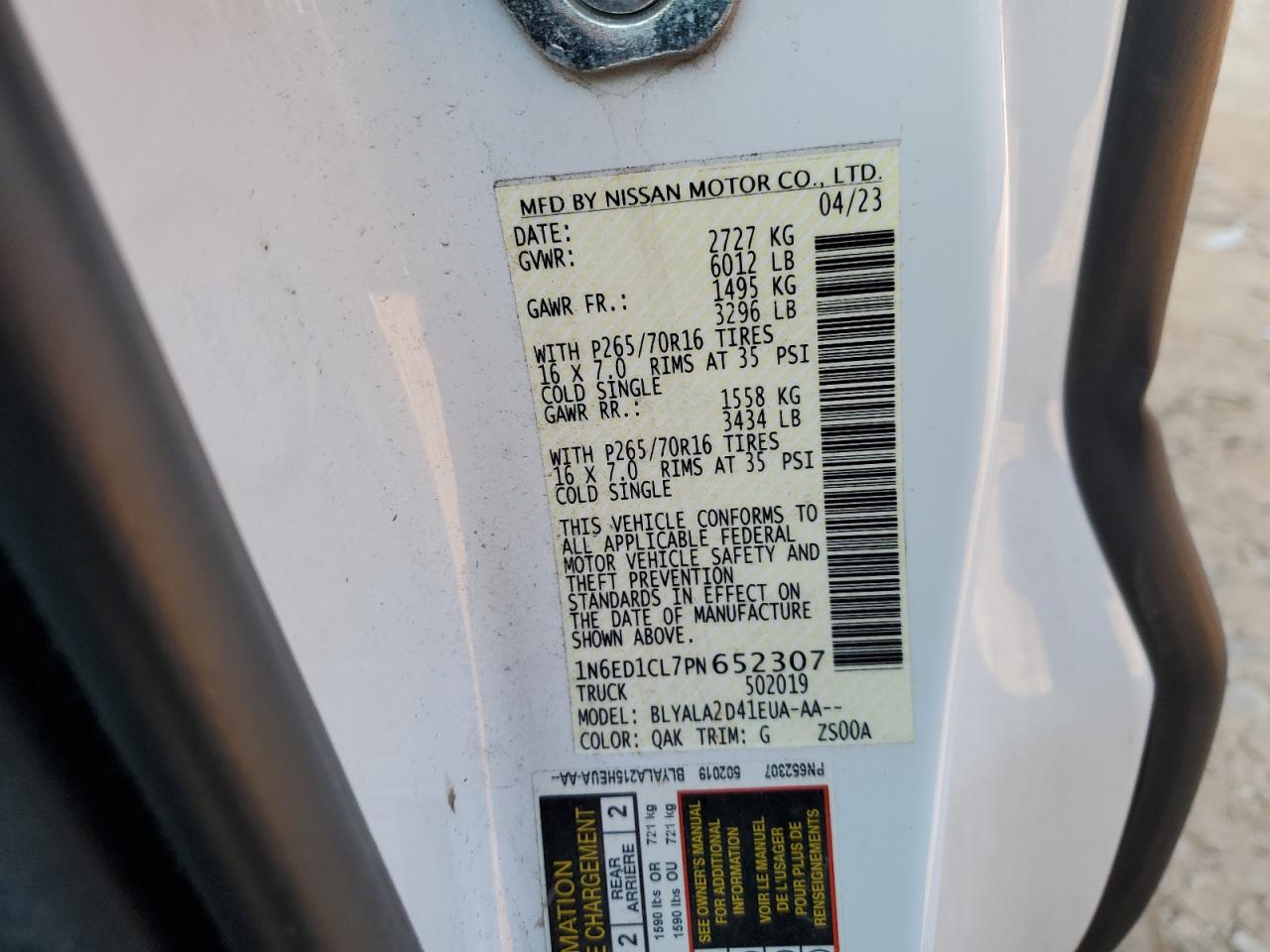 Nissan Frontier S Image 11