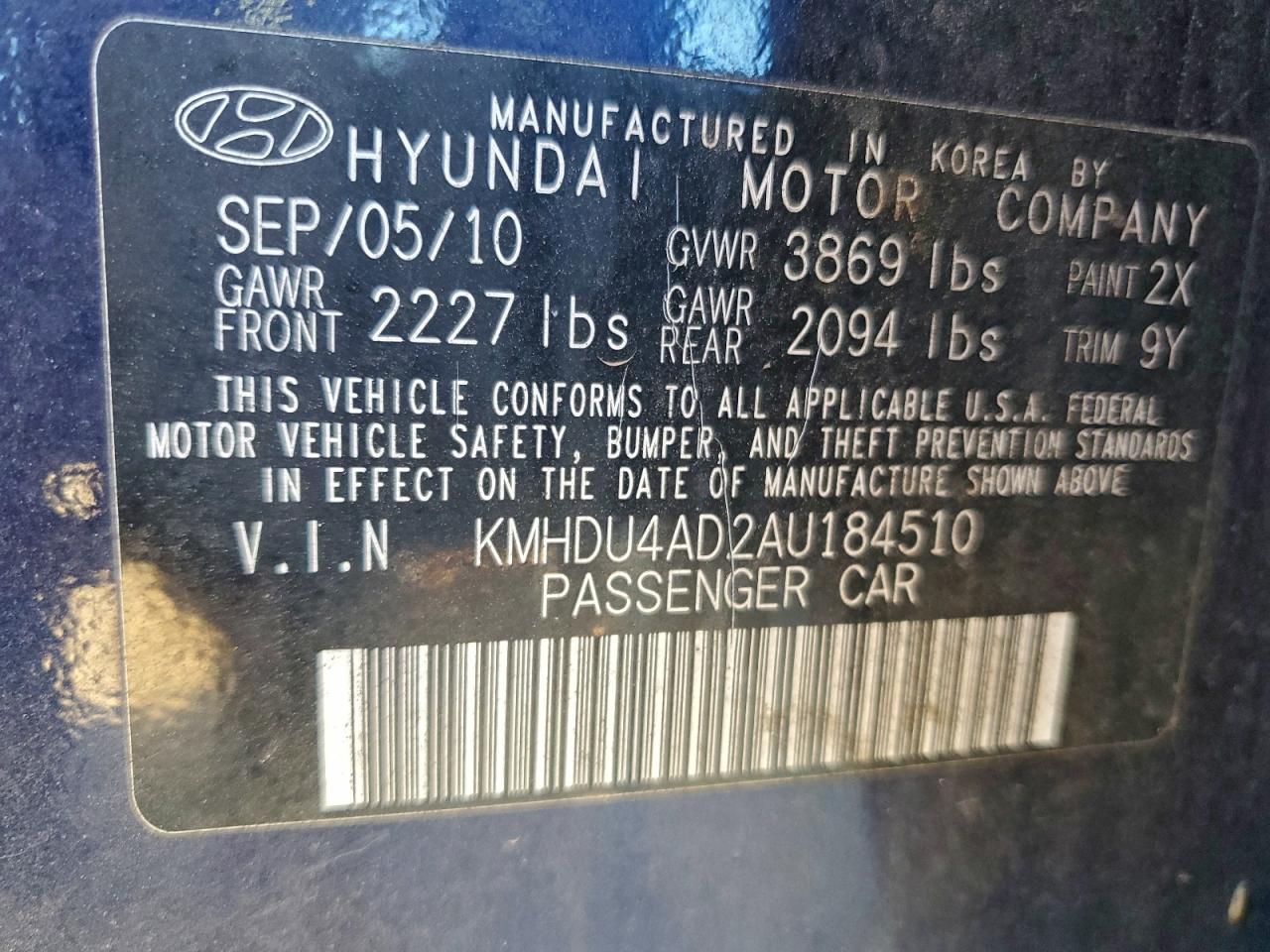 Hyundai ELANTRA Blue Image 11