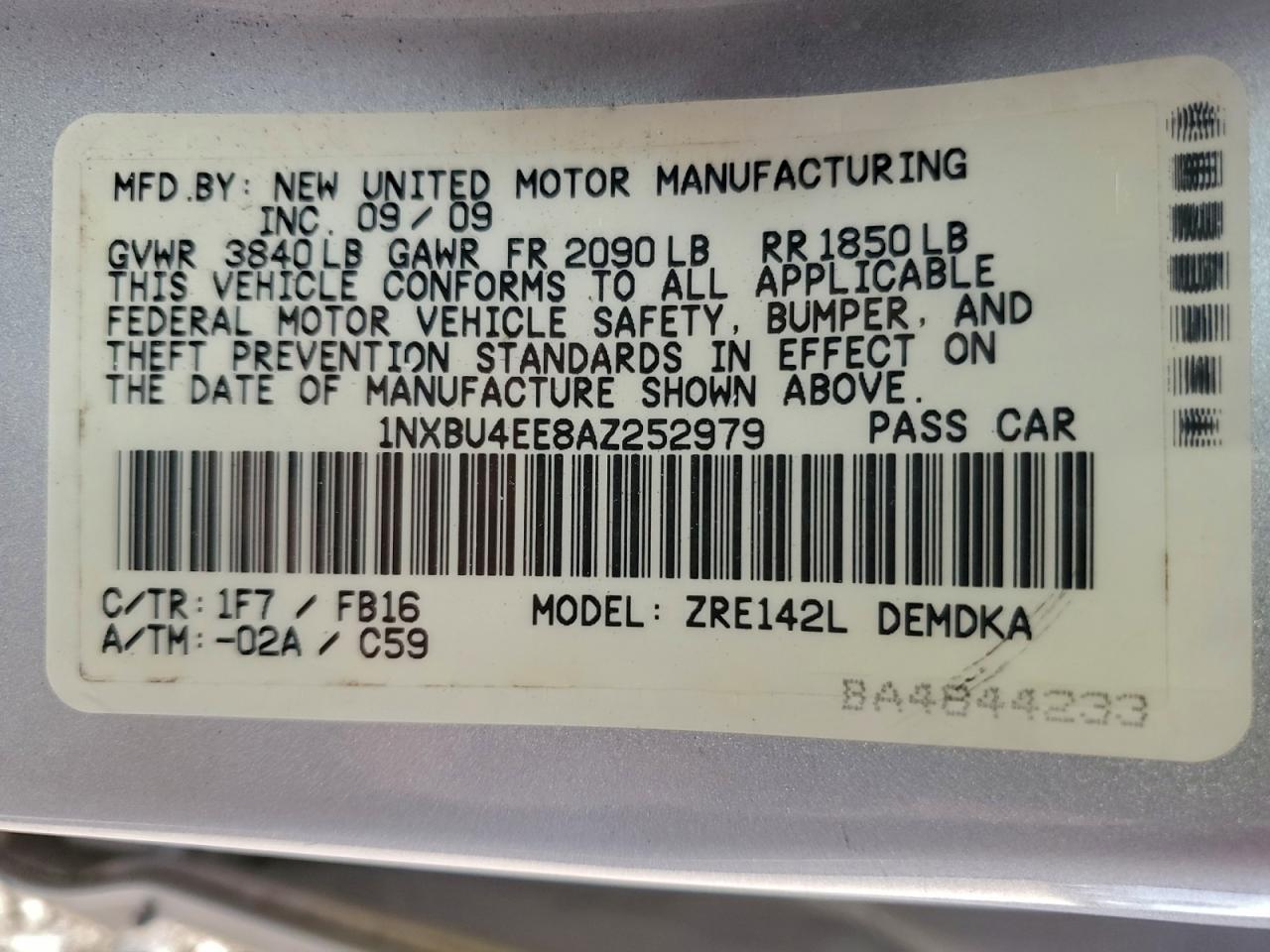 Toyota Corolla Base Image 5