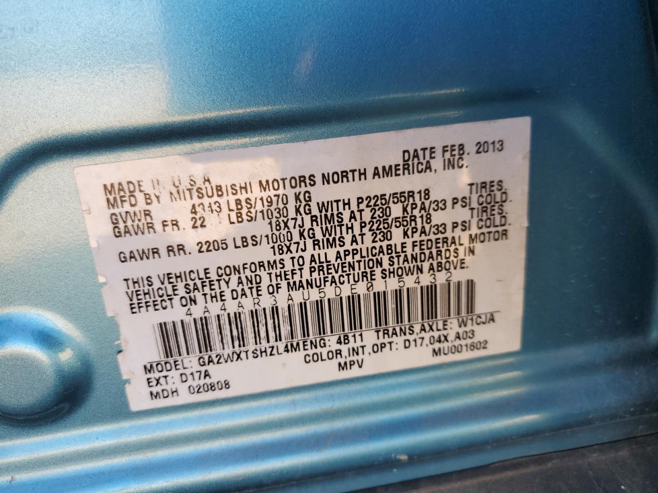 Mitsubishi Outlander Es Image 12