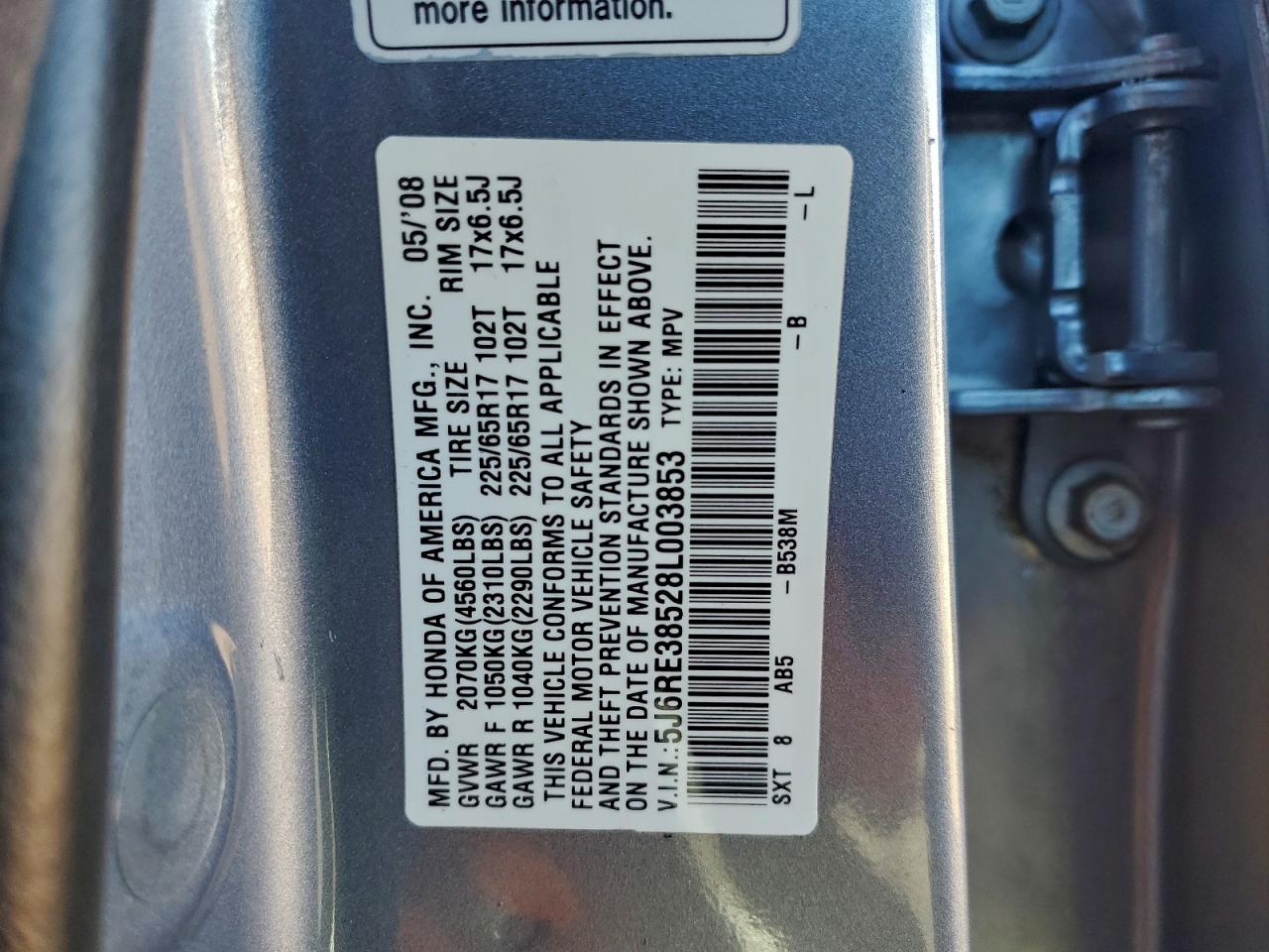 Honda Crv Ex Image 9