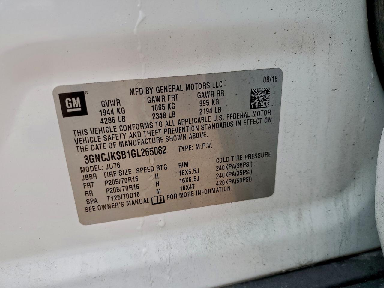 Chevrolet Trax Ls Image 7