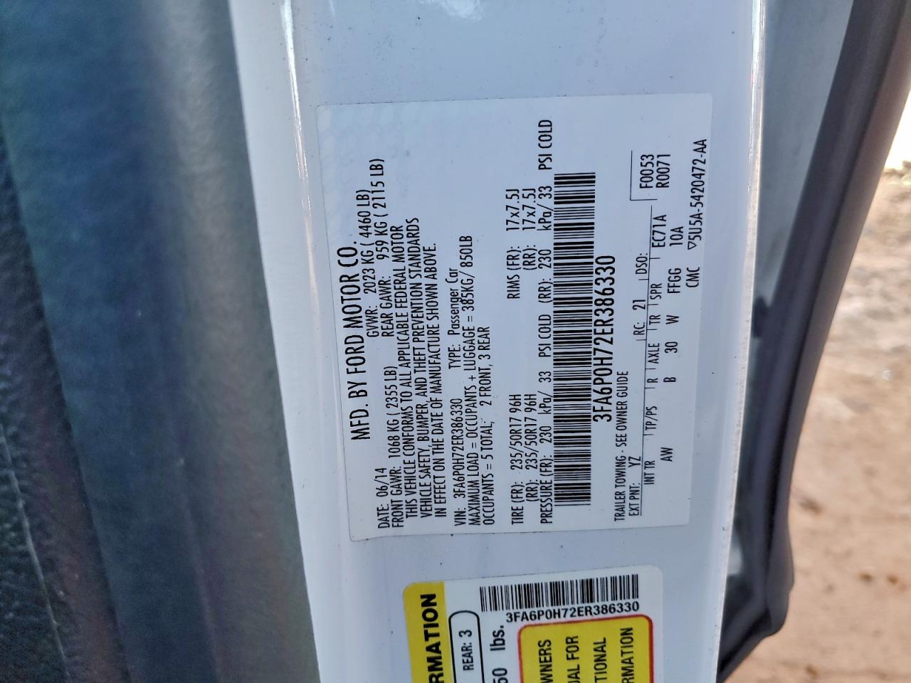 Ford Fusion Se Image 9