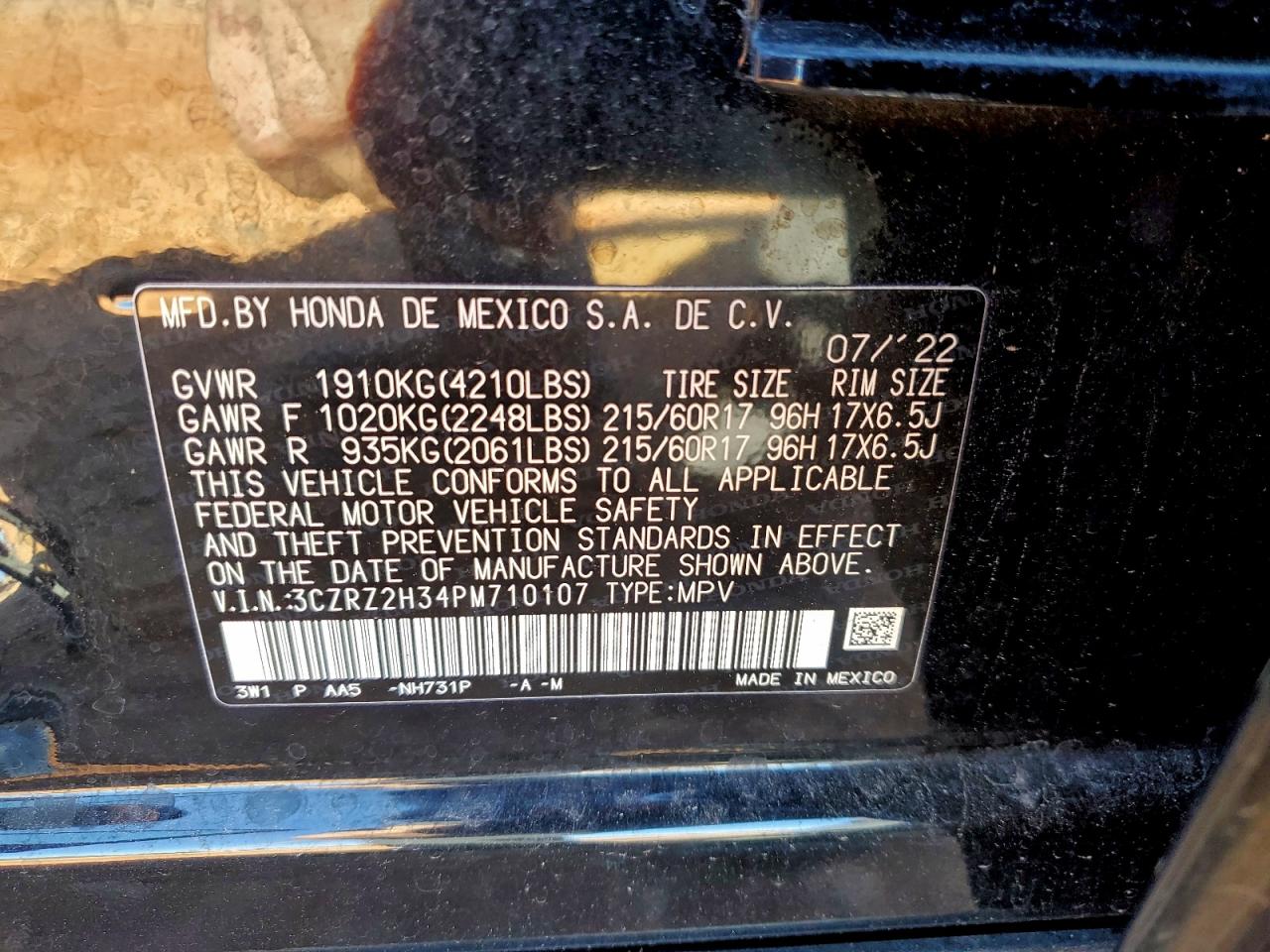 Honda HR-V Lx Image 12